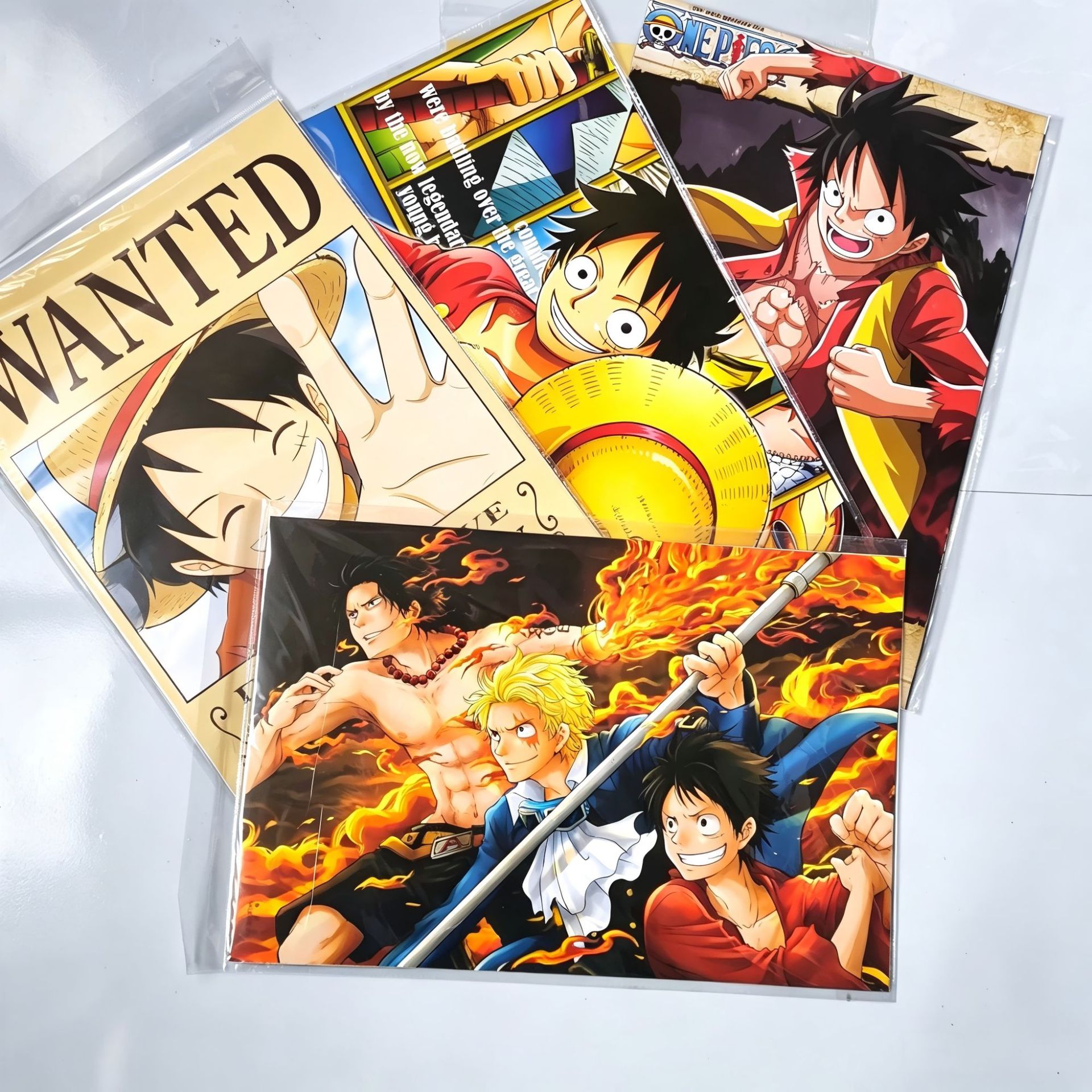 One Piece anime poster price for a set of 9pcs 28*42cm