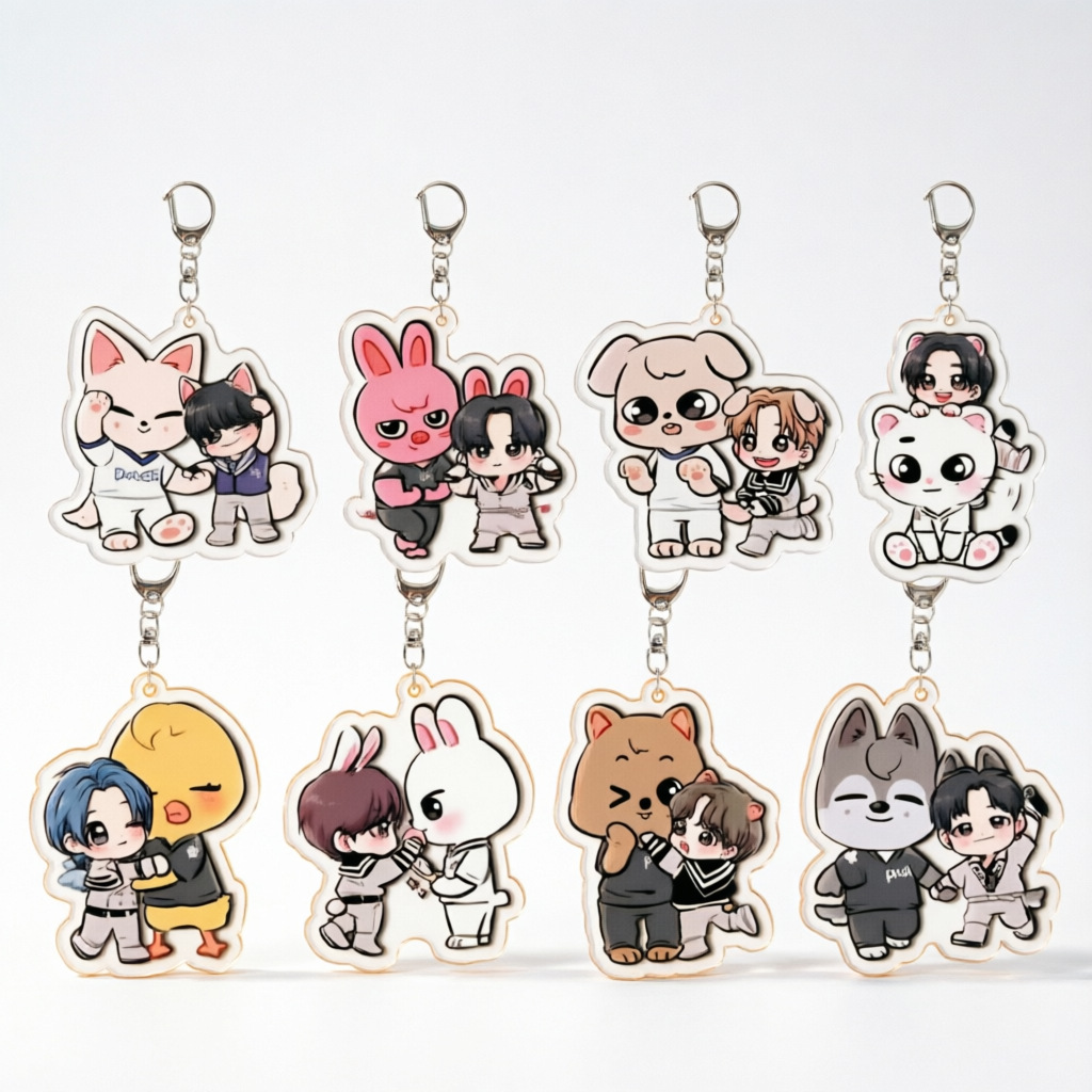 Straykids anime keychain