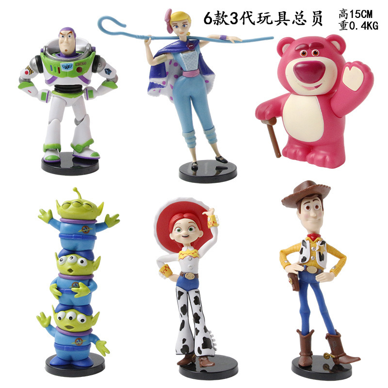 Toy story anime figure 15cm 6pcs a set