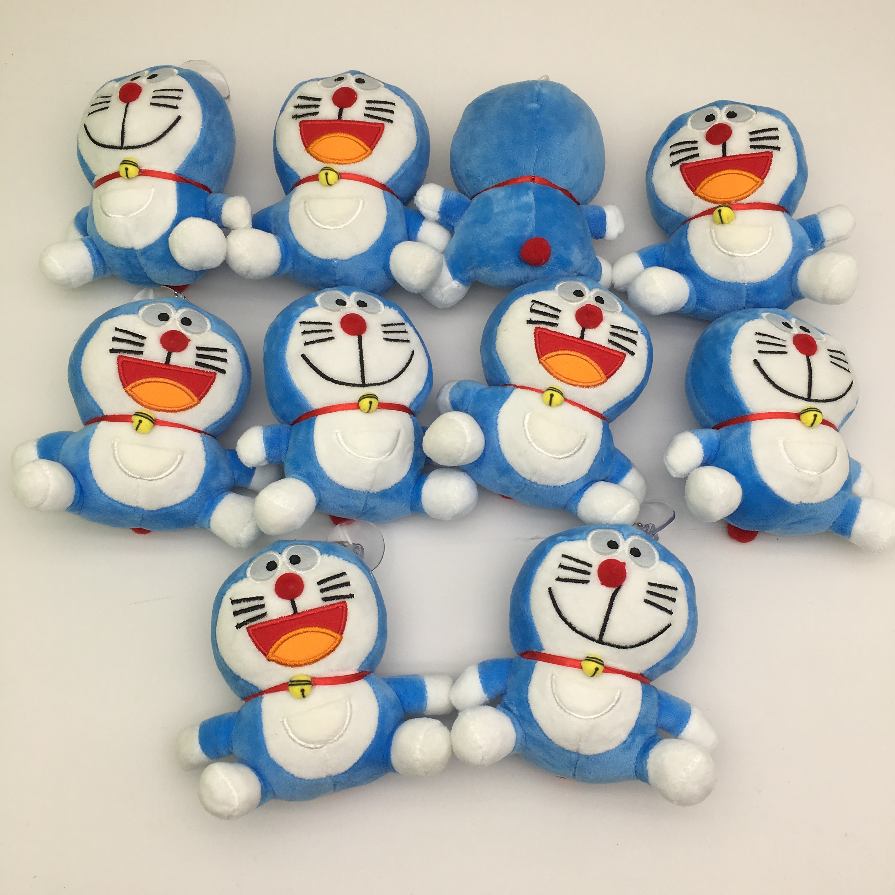 Doraemon anime Plush toy 11cm 10pcs a set