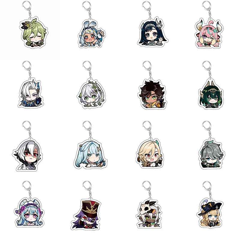 Genshin Impact anime keychain