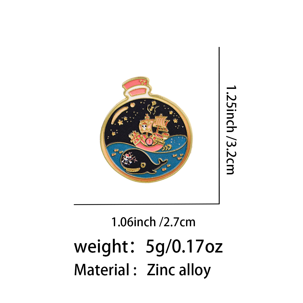One Piece anime pin