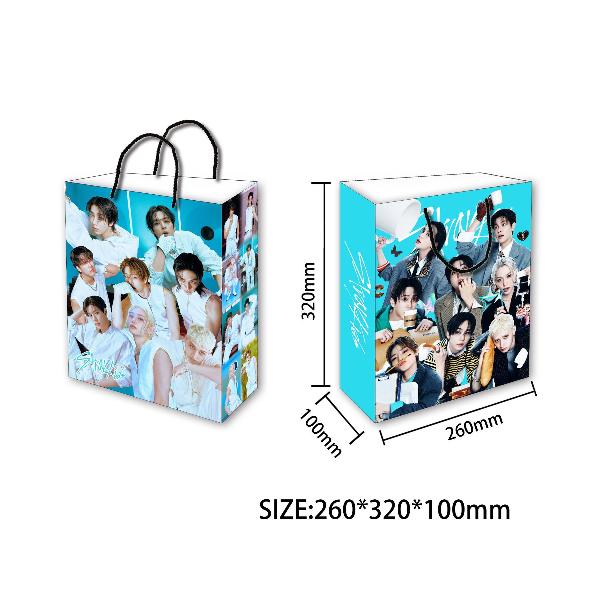 Straykids anime paper bag 260mm*320mm*100mm