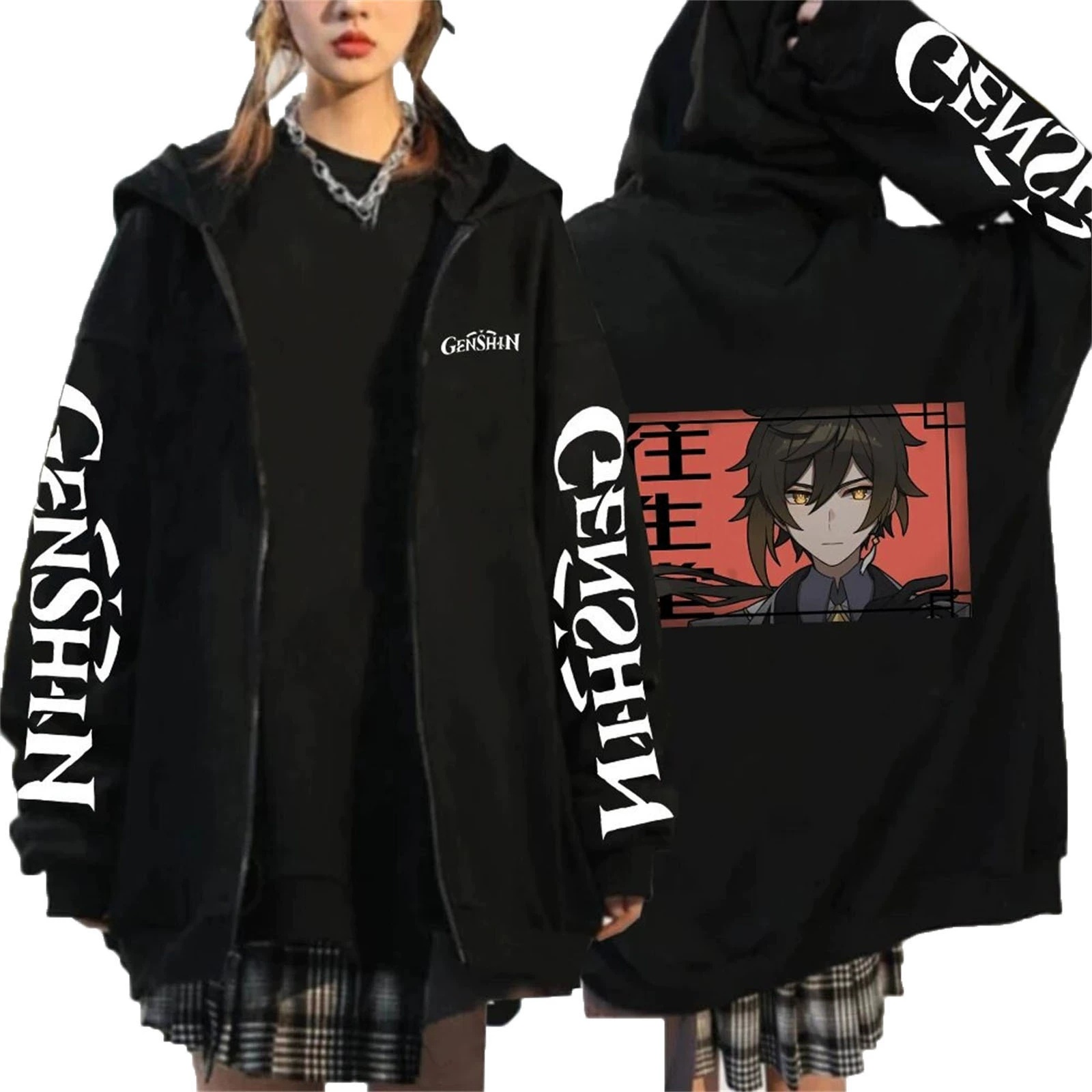 Genshin Impact anime hoodie