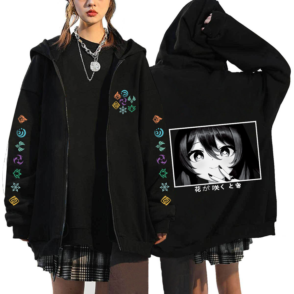 Genshin Impact anime hoodie