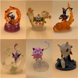 Pokemon a set of six Boxed Figure Decoration Model 