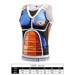 Dragon Ball Cartoon Print Muscle Vest Men's Sports T-Shirt 6 sizes from S to 3XL BX002