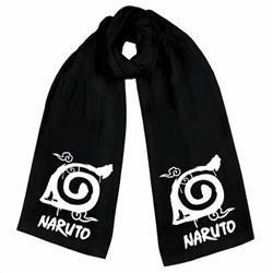 Naruto-5 Black Double-sided water velvet impression scarf