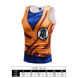 Dragon Ball Cartoon Print Muscle Vest Men's Sports T-Shirt 6 sizes from S to 3XL BX001