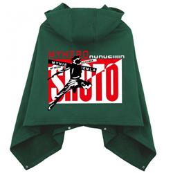 My Hero Academia-5 Dark green Not down the cotton Double buckle Hooded One size