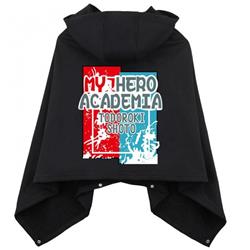 My Hero Academia-3 Black Not down the cotton Double buckle Hooded One size