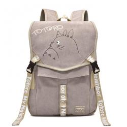 Totoro Anime PU Canvas Backpack 43X32X13CM 0.81KG