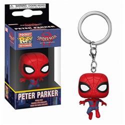 Spiderman red POP Boxed Figure Keychain pendant 5CM