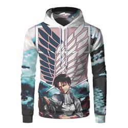 attack on titan anime 3d hoodie 2xs to 4xl