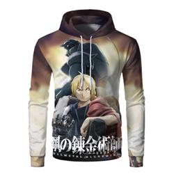 fullmetal alchemist anime hoodie 2xs to 4xl