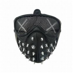 Black Halloween Horror Funny Mask Props 55G 16X19X9CM a set price for 5 pcs