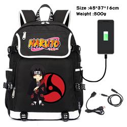 naruto usb school bag