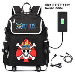 one piece usb school bag