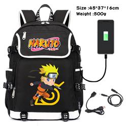 naruto usb school bag