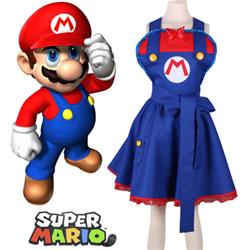 Super Mario Bros Mario Female Lolita Dress Anime Cosplay Costume XXS XS S M L XL XXL XXXL 7 days prepare