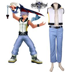 Kingdom Hearts 3D: Dream Drop Distance Riku Uniform Game Cosplay Costume