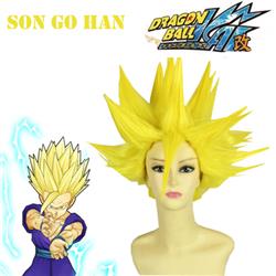 Dragonball Z Son Gohan Super Saiyan Golden 40cm Anime Cosplay Wig 