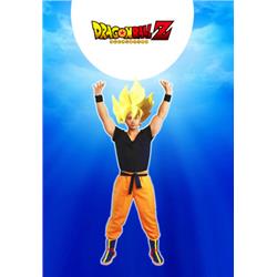 Dragonball Z Son Goku Kakarotto Genki damaSpirit Bomb Fighting Uniform Anime Cosplay Costume(No Shoes)