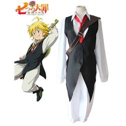 The Seven Deadly Sins Dragon's Sin of Wrath Meliodas Suits Anime Cosplay Costume S/M/L/XL 7 days prepare