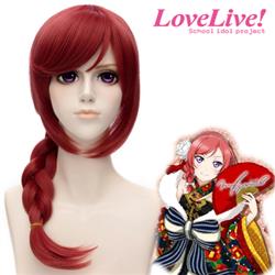 Love Live! School Idol Project Nishikino Maki After Wake up Kimono Red 60cm Anime Cosplay Wig