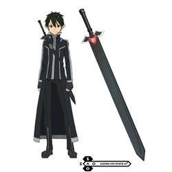Sword Art Online Ⅱ Kirito ALO Black long sword Anime Cosplay Wooden Weapons 110cm