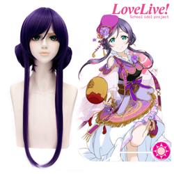 Love Live! School Idol Project Toujou Nozomi After Wake up Purple 60cm Anime Cosplay Wig