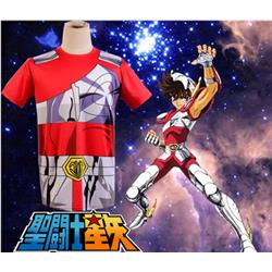 Saint Seiya bronze saint seiya pegasus Cloth Summer T-shirt Anime Cosplay Costume S/M/L/XL/XXL