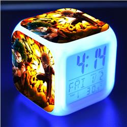 my hero academia anime led clock