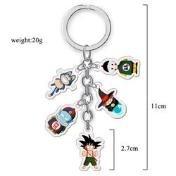 dragon ball anime double side acrylic keychain