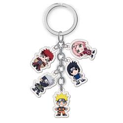 naruto anime double side acrylic keychain