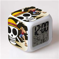 one piece anime led clock