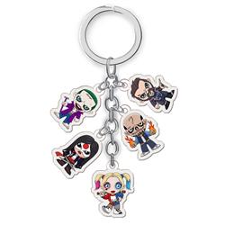 suicide squad anime double side acrylic keychain