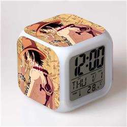 one piece anime led clock