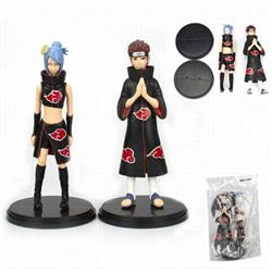 Naruto a set of 2 Bagged Figure Decoration Model 12CM