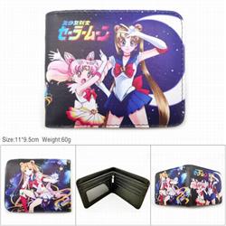 SailorMoon Short color picture two fold wallet 11X9.5CM 60G-HK-517