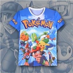 pokemon anime 3d printed tshirt 2xs to 5xl