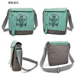 My Hero Academia Midoriya Izuku Full color PU canvas bag shoulder bag Messenger bag 25X7X28CM 0.5KG