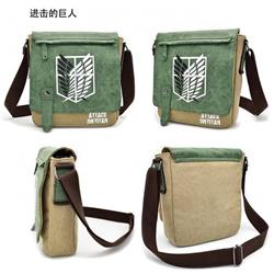 Shingeki no Kyojin Full color PU canvas bag shoulder bag Messenger bag 25X7X28CM 0.5KG