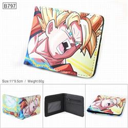 Dragon Ball Full color PU twill two fold short wallet 11X9.5CM 60G-B797