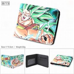 Dragon Ball Full color PU twill two fold short wallet 11X9.5CM 60G-B773