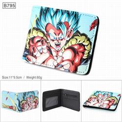 Dragon Ball Full color PU twill two fold short wallet 11X9.5CM 60G-B795