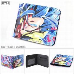 Dragon Ball Full color PU twill two fold short wallet 11X9.5CM 60G-B794
