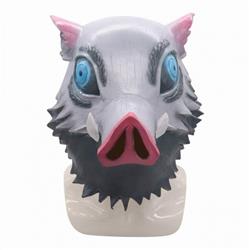 Demon Slayer Kimets Hashibira Inosuke Latex mask 280G a set price for 5 pcs