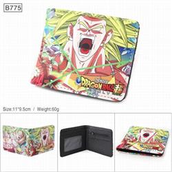Dragon Ball Full color PU twill two fold short wallet 11X9.5CM 60G-B775