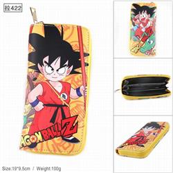 Dragon Ball Full Color PU twill two-fold zipper long wallet-Pull 422